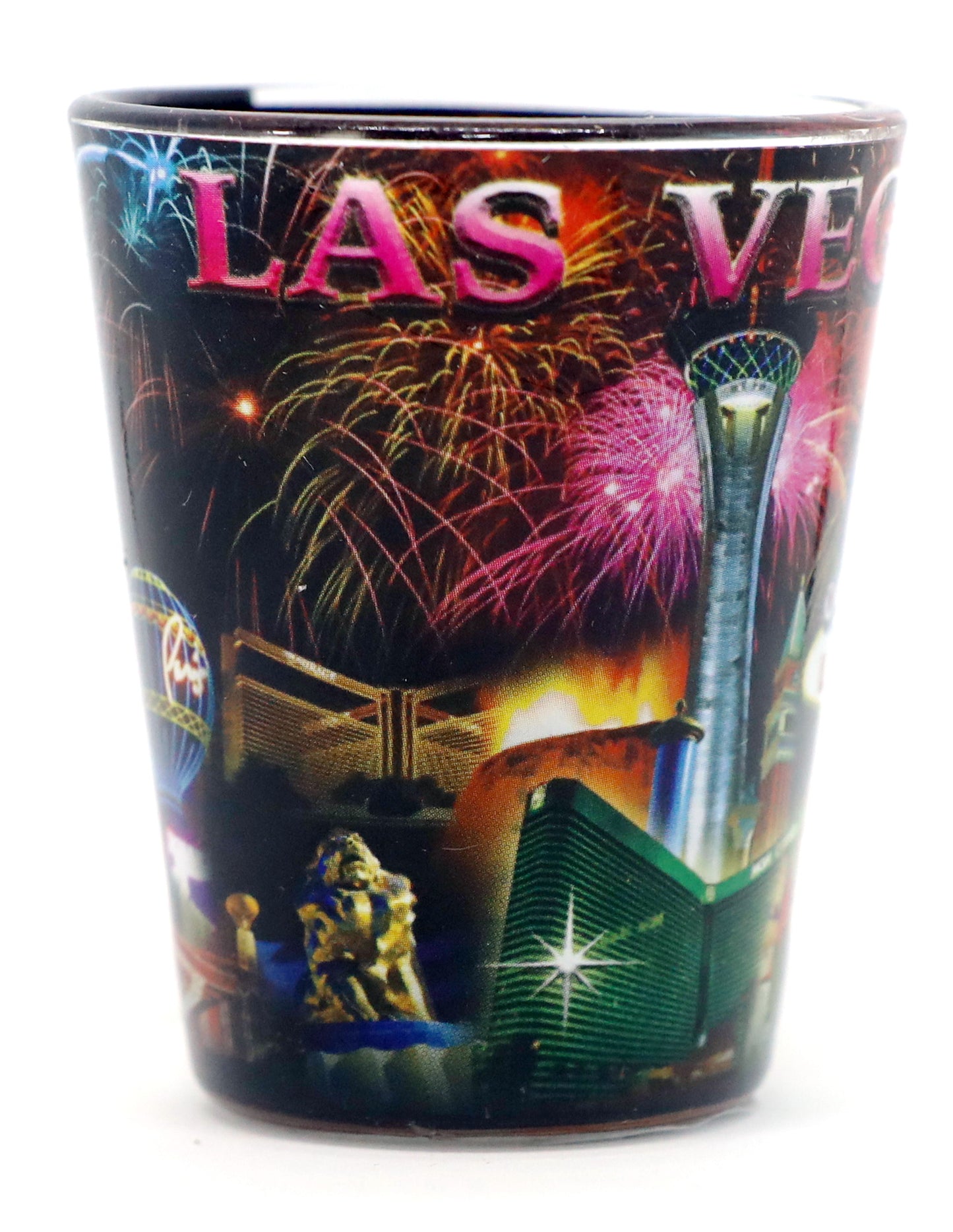 Las Vegas Nevada City Fireworks Shot Glass