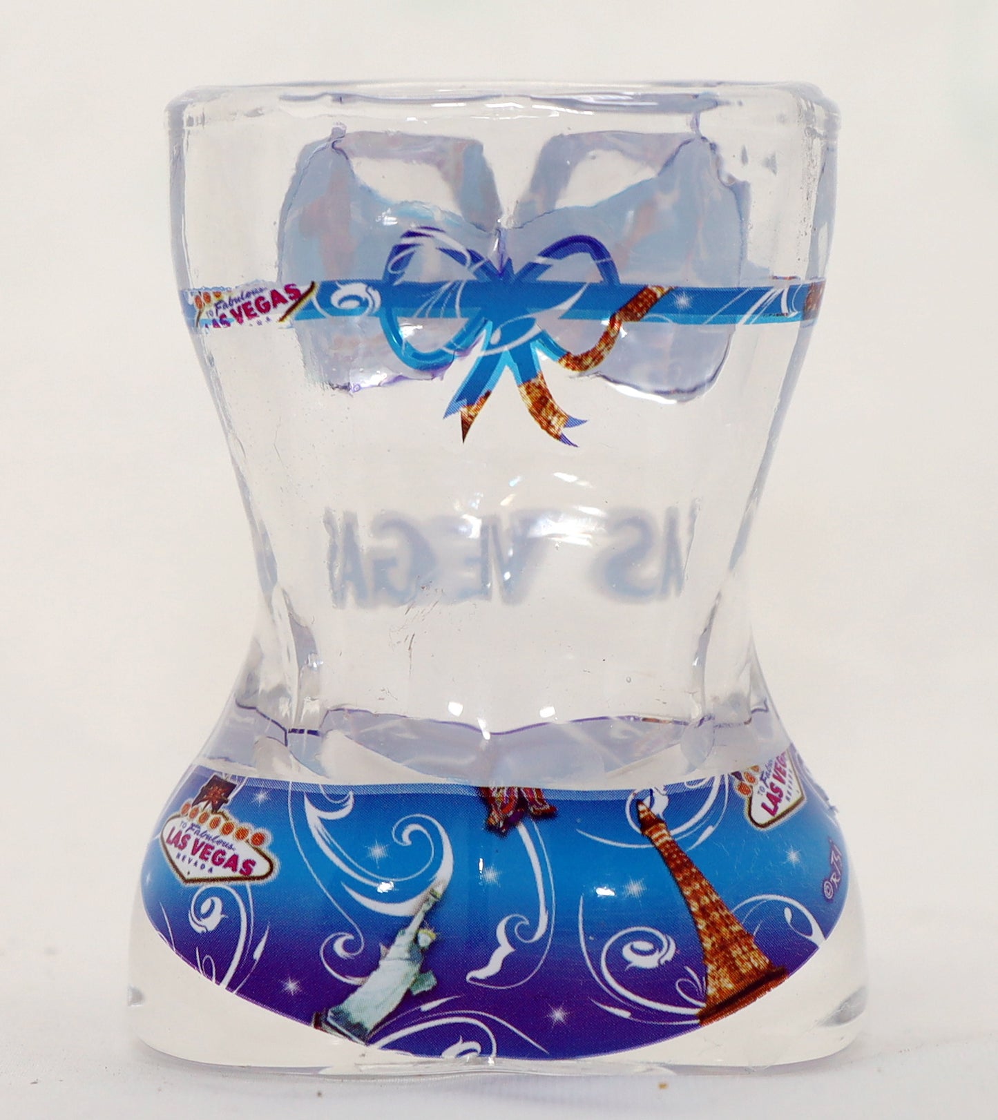 Las Vegas Nevada Full Body Bikini Blue 3D Shot Glass