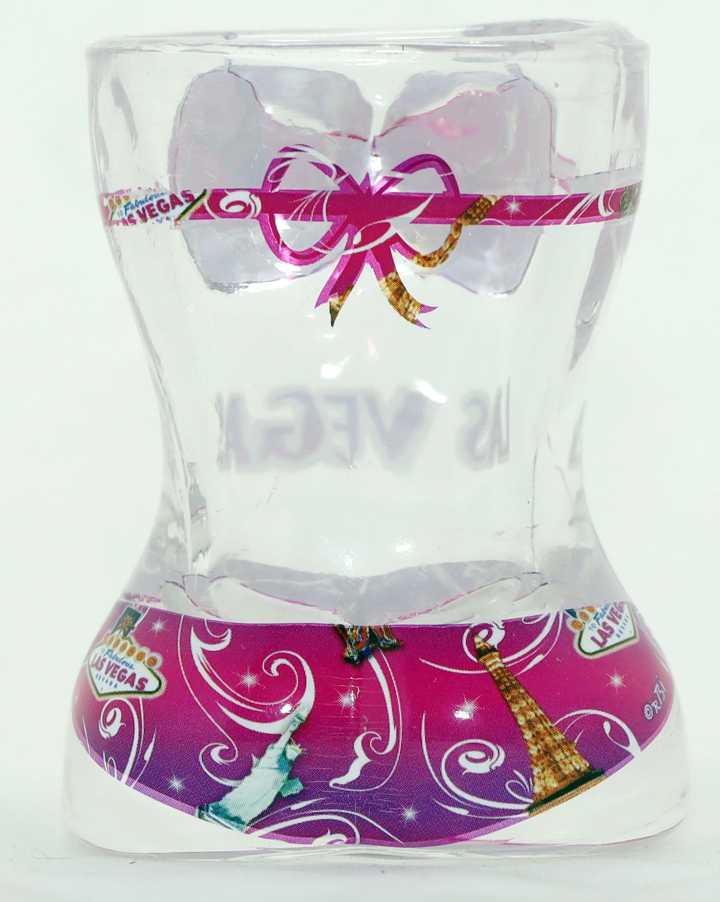 Las Vegas Nevada Full Body Bikini Pink 3D Shot Glass