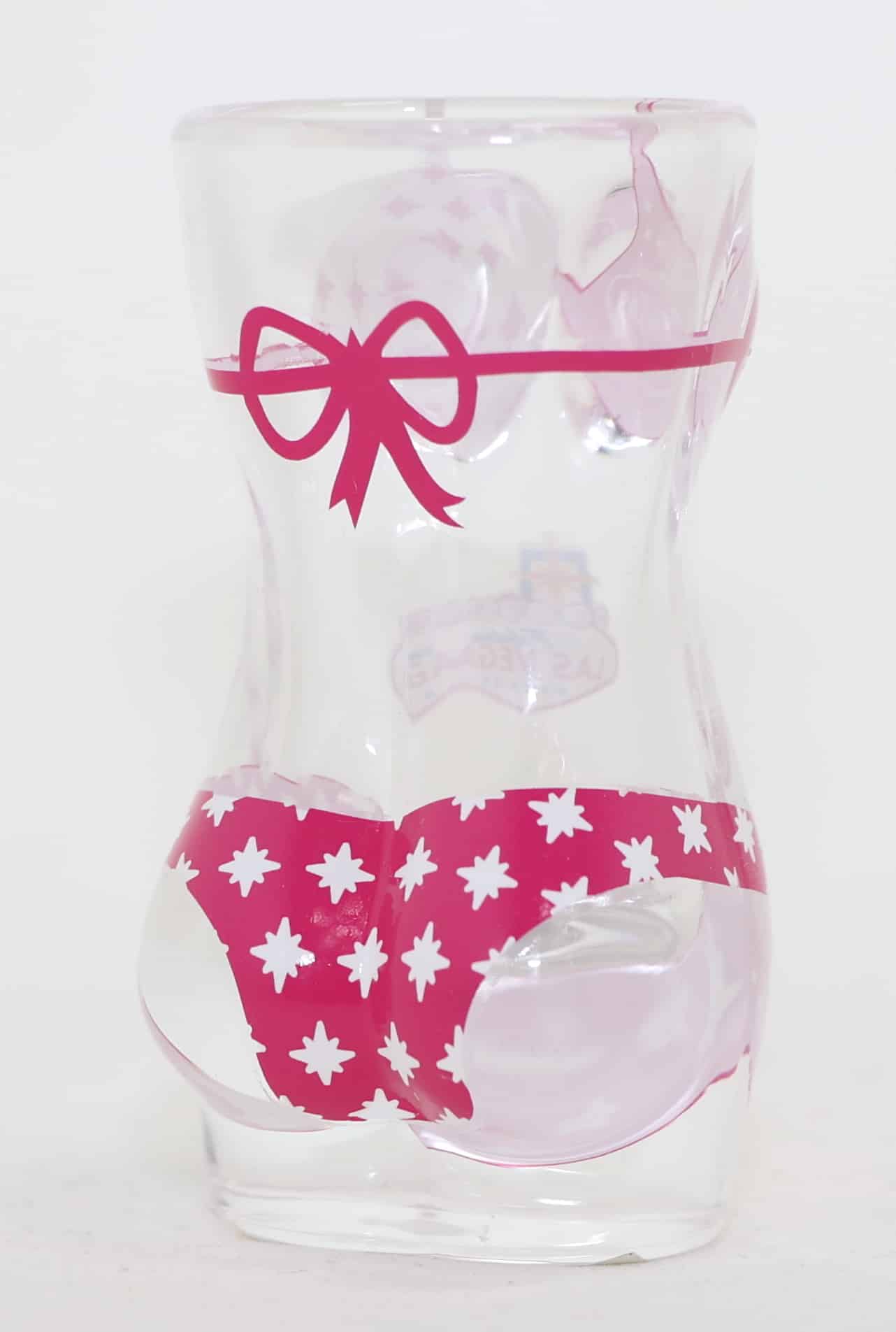 Las Vegas Nevada Pink White Full Body Bikini 3D Shot Glass