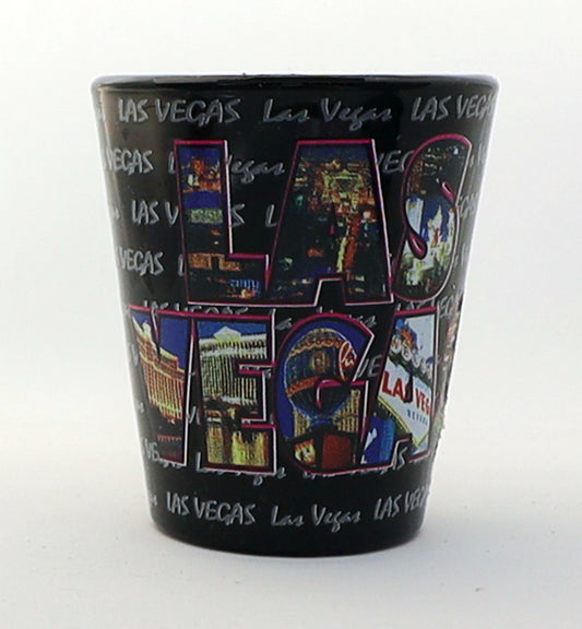 Las Vegas Nevada XL Letters All-around Shot Glass