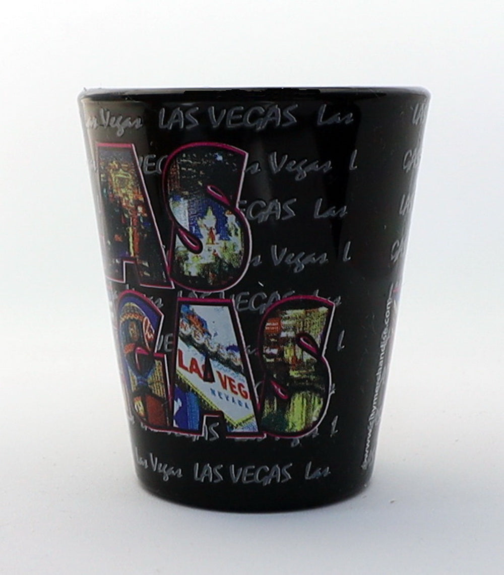 Las Vegas Nevada XL Letters All-around Shot Glass