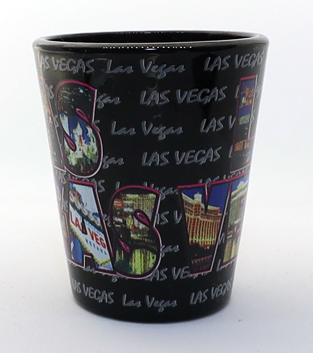 Las Vegas Nevada XL Letters All-around Shot Glass