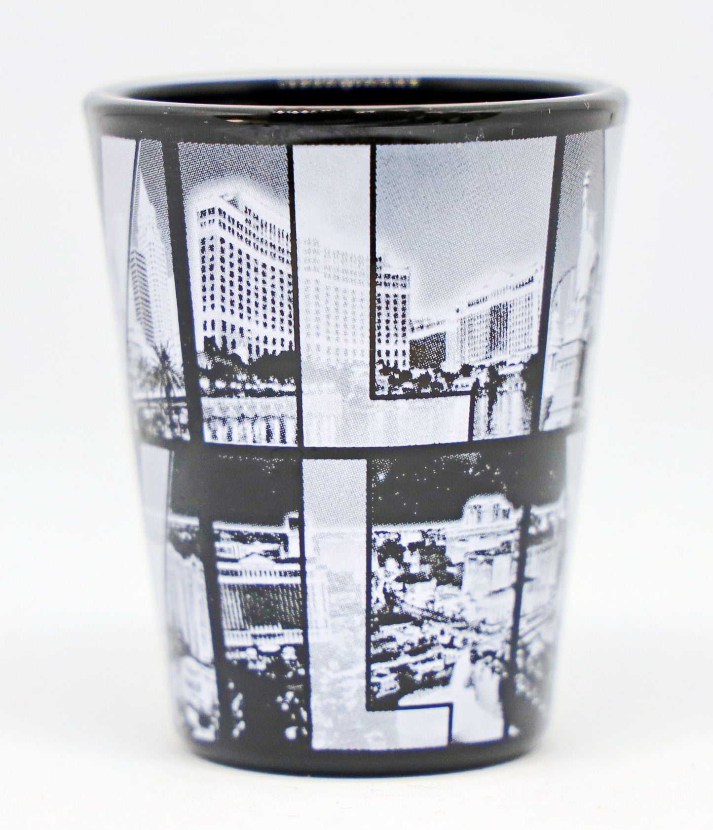 Las Vegas Nevada Black B & W Window Letters Shot Glass