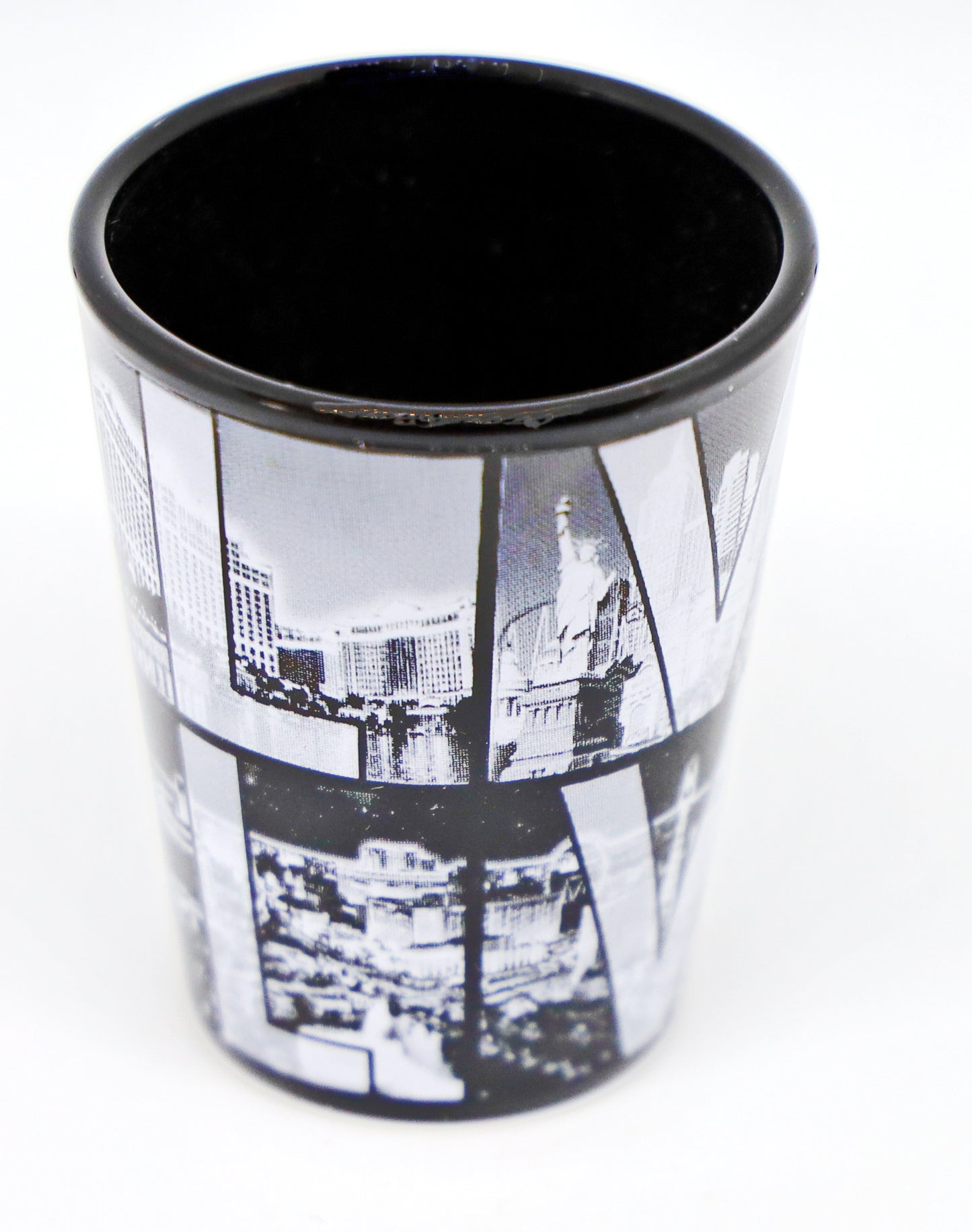 Las Vegas Nevada Black B & W Window Letters Shot Glass