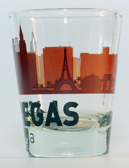 Las Vegas Nevada Sunset Skyline Shot Glass