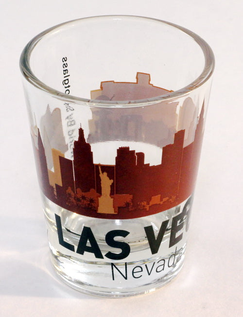 Las Vegas Nevada Sunset Skyline Shot Glass