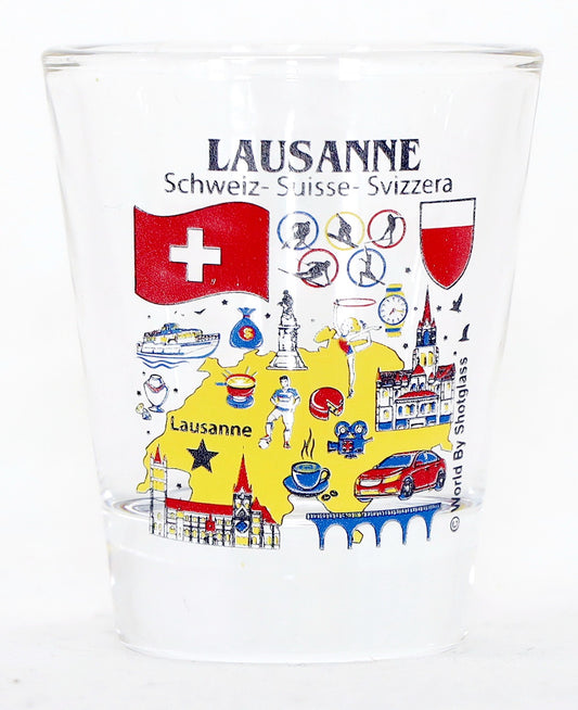 Lausanne Switzerland Great Swiss Cities Collection Shot Glass