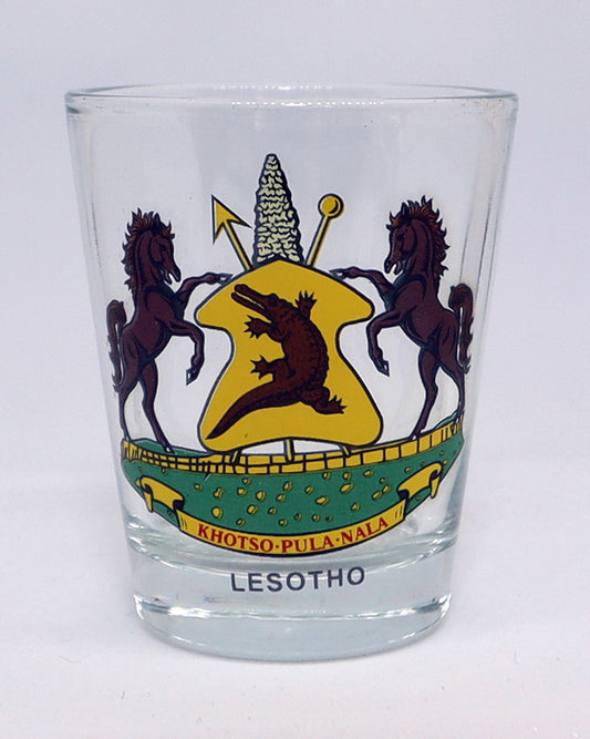 Lesotho Coat Of Arms Shot Glass