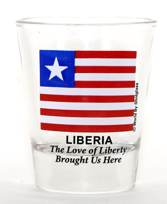 Liberia Flag Shot Glass