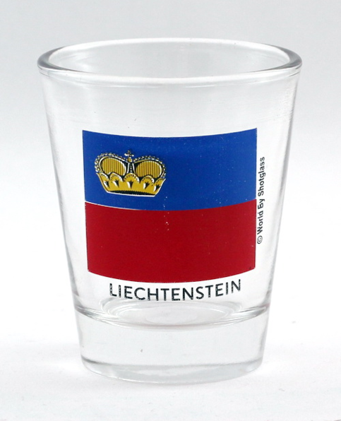 Liechtenstein Flag Shot Glass