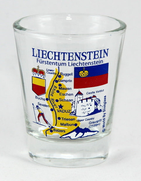 Liechtenstein Landmarks and Icons Collage Shot Glass