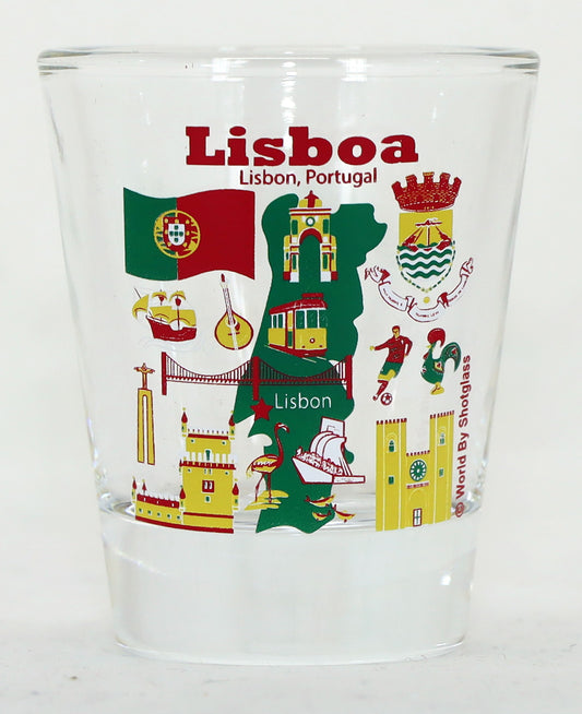 Lisbon (Lisboa) Portugal Great Portuguese Cities Collection Shot Glass