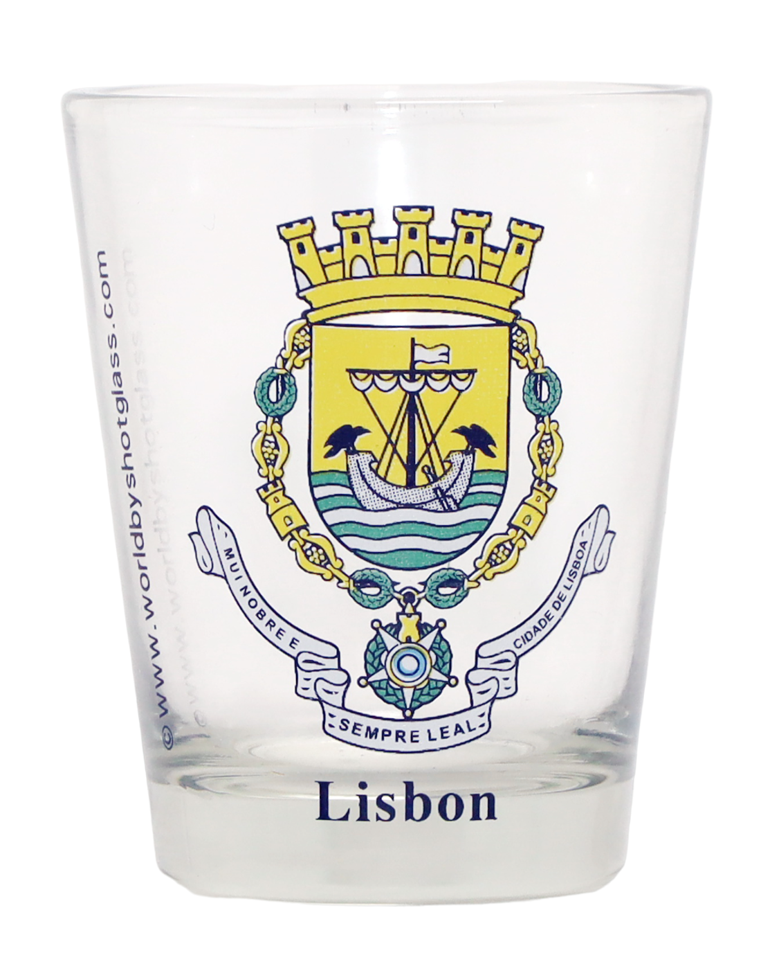 Lisbon Portugal Coat Of Arms Shot Glass