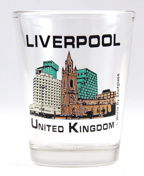 Liverpool England United Kingdom Shot Glass