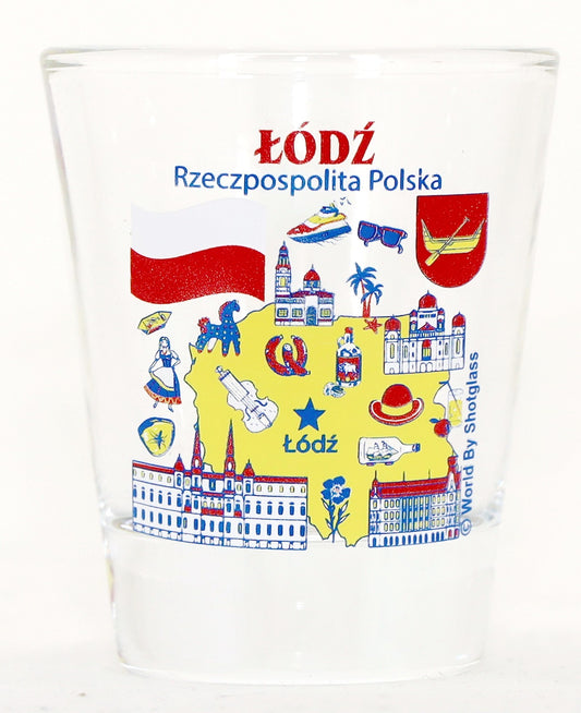 Lodz Poland Great Polish Cities Collection Shot Glass