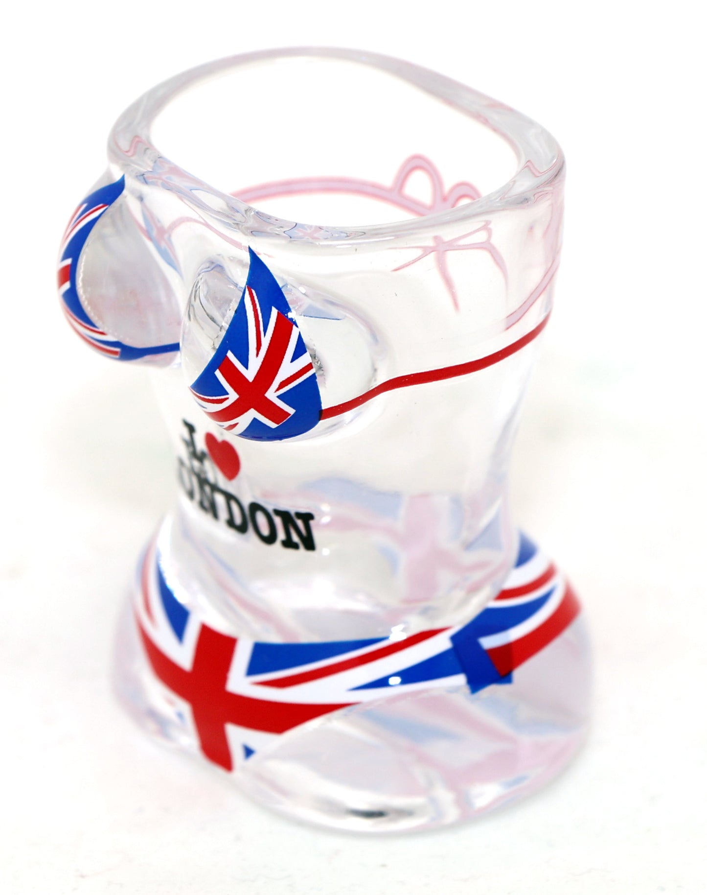 London England Flag Full Body Bikini 3D Shot Glass