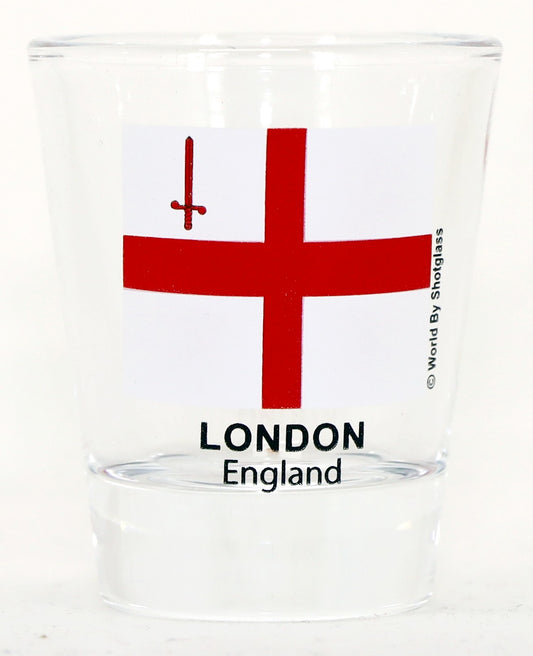 London England Flag Shot Glass