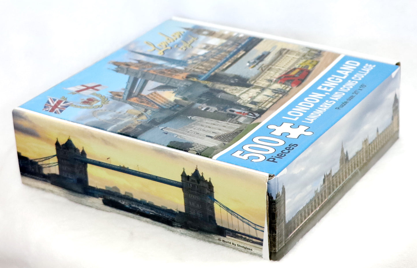 London England Landmarks and Icons Collage Jigsaw Puzzle 500 pcs (21" x 15" when finished)