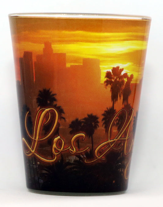 Los Angeles California City Sunset Shot Glass