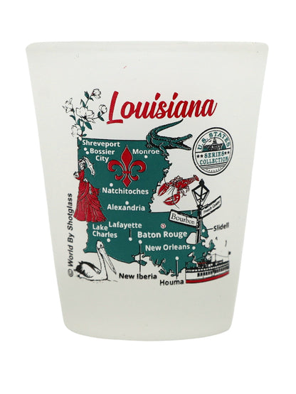 Louisiana United States USA Souvenir Boxed Shot Glass Set (Set of 6)
