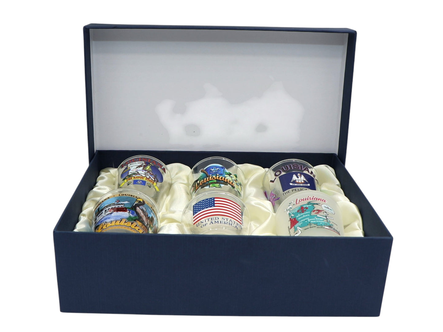 Louisiana United States USA Souvenir Boxed Shot Glass Set (Set of 6)