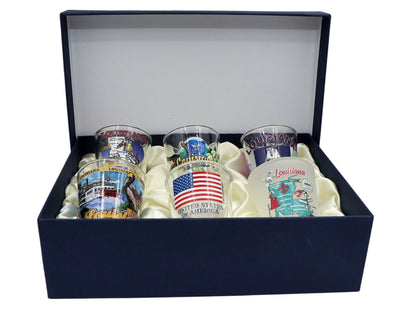 Louisiana United States USA Souvenir Boxed Shot Glass Set (Set of 6)