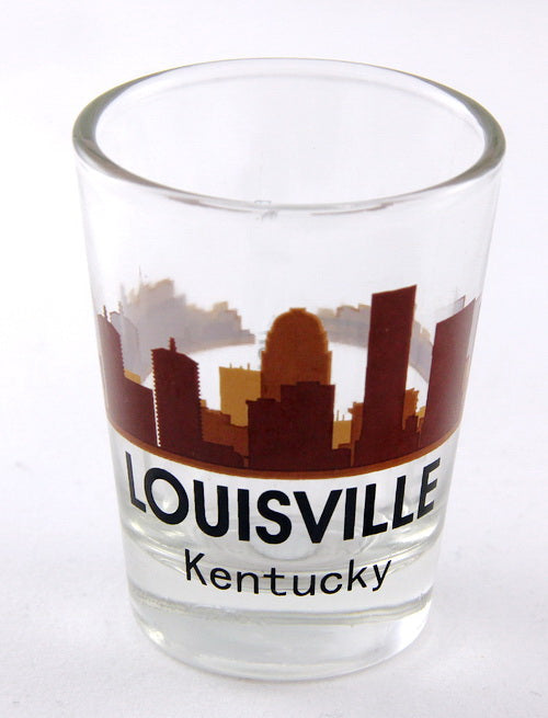 Louisville Kentucky Sunset Skyline Shot Glass