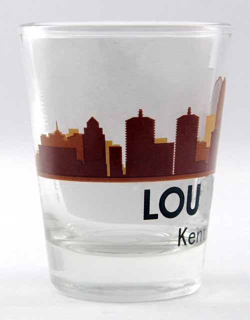 Louisville Kentucky Sunset Skyline Shot Glass