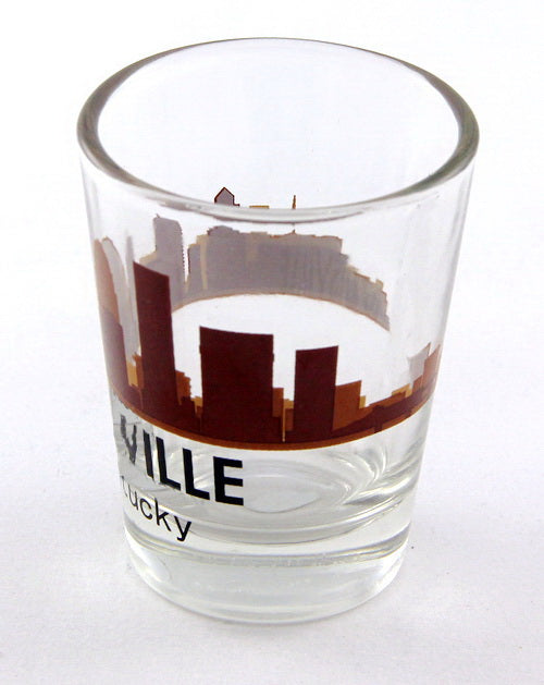 Louisville Kentucky Sunset Skyline Shot Glass