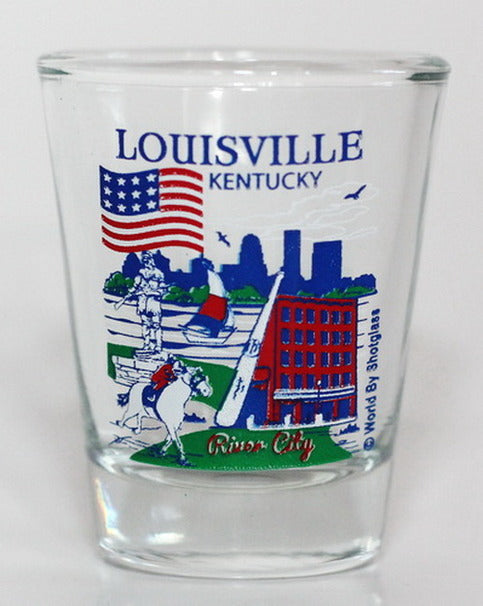 Louisville Kentucky Great American Cities Collection Shot Glass