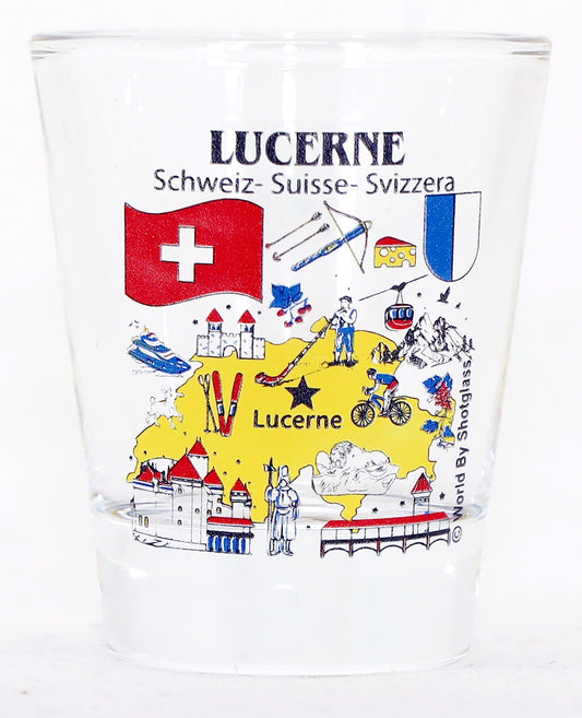 Lucerne Switzerland Great Swiss Cities Collection Shot Glass