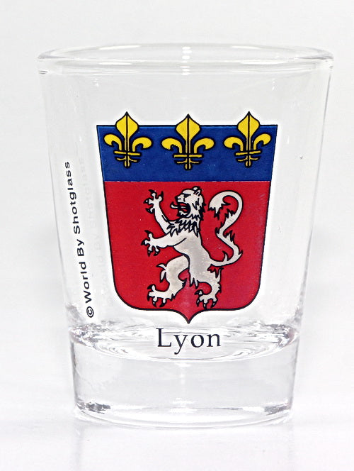 Lyon France Coat Of Arms Shot Glass