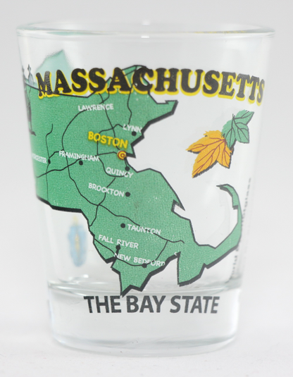 Massachusetts United States USA Souvenir Boxed Shot Glass Set (Set of 6)