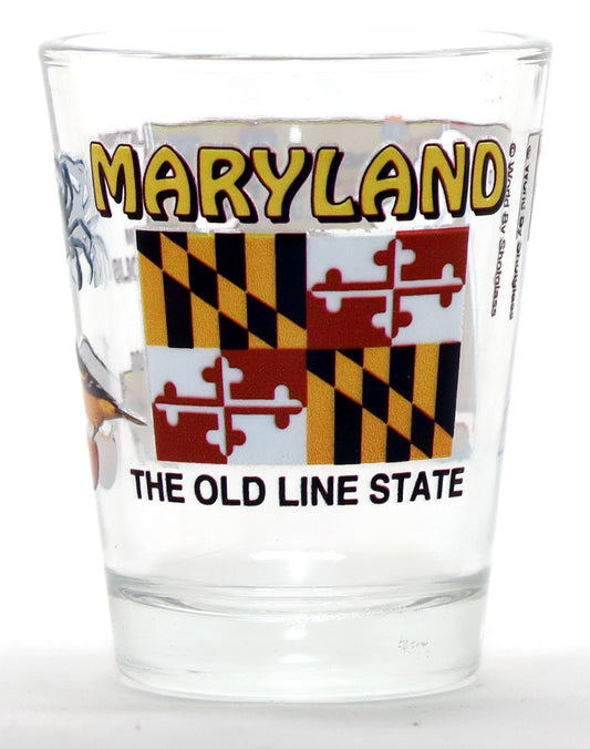 Maryland The Old Line State All-American Collection Shot Glass