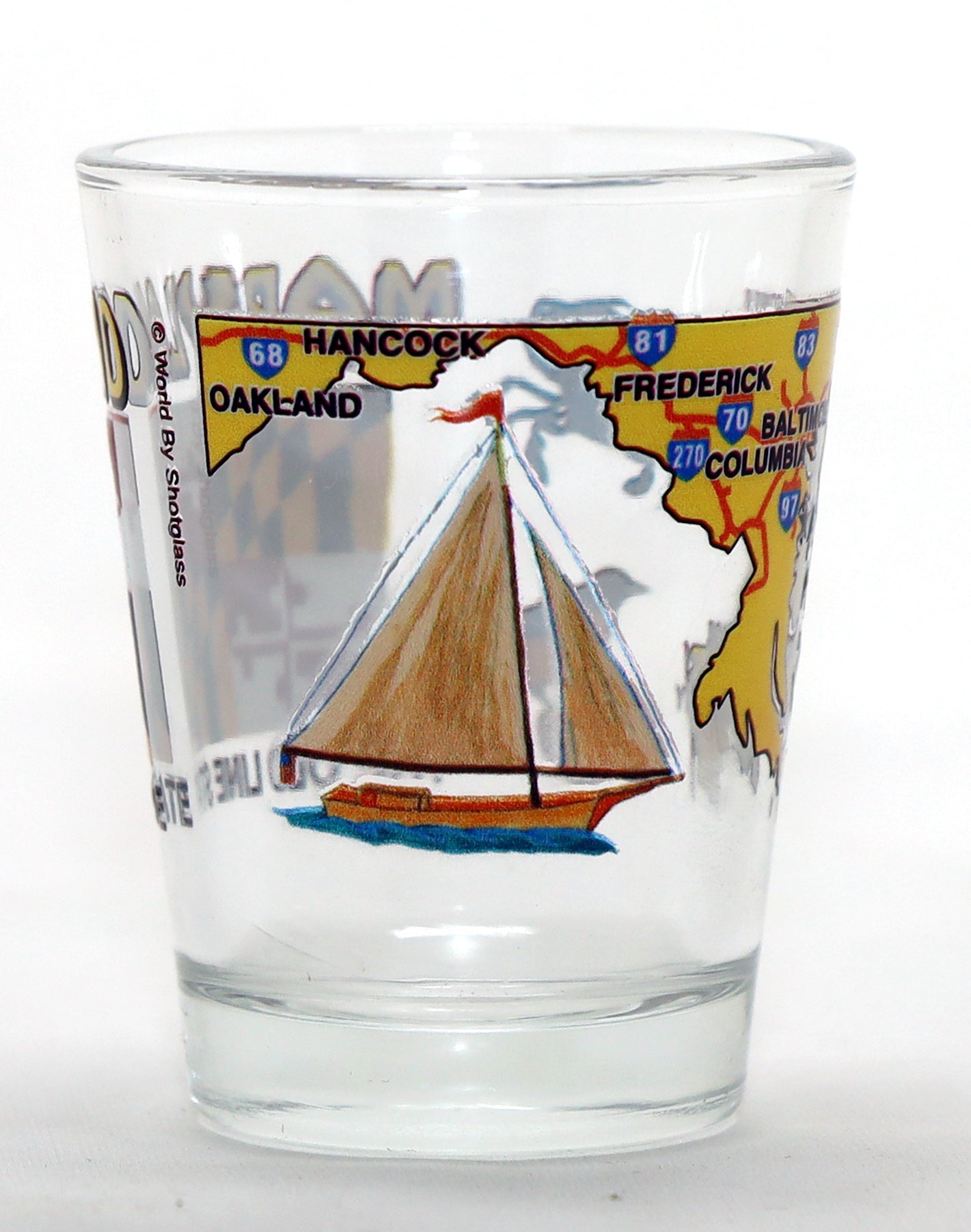 Maryland The Old Line State All-American Collection Shot Glass