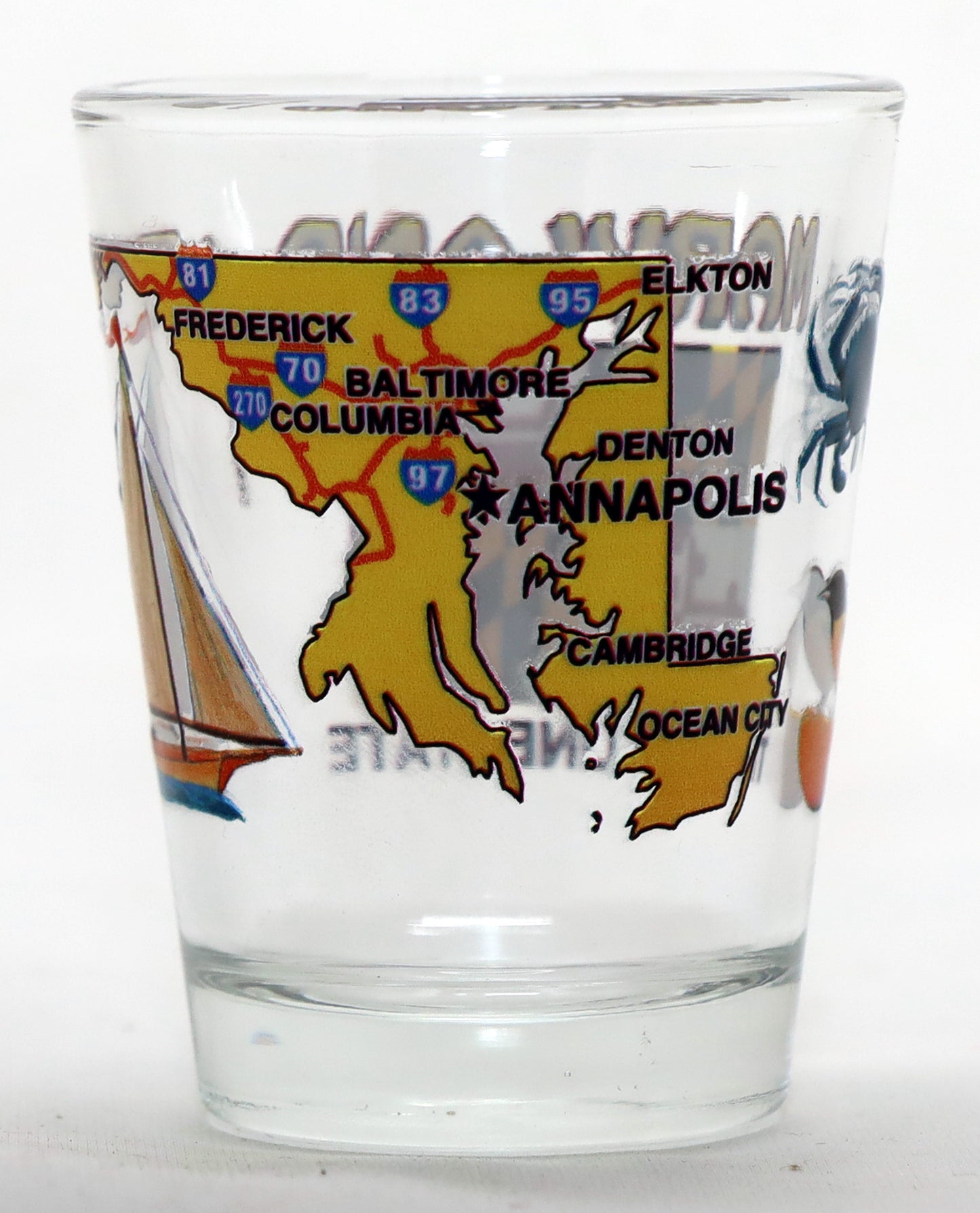 Maryland The Old Line State All-American Collection Shot Glass