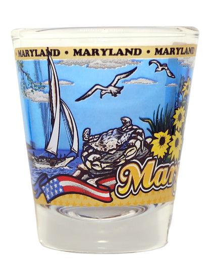 Maryland State Wraparound Shot Glass