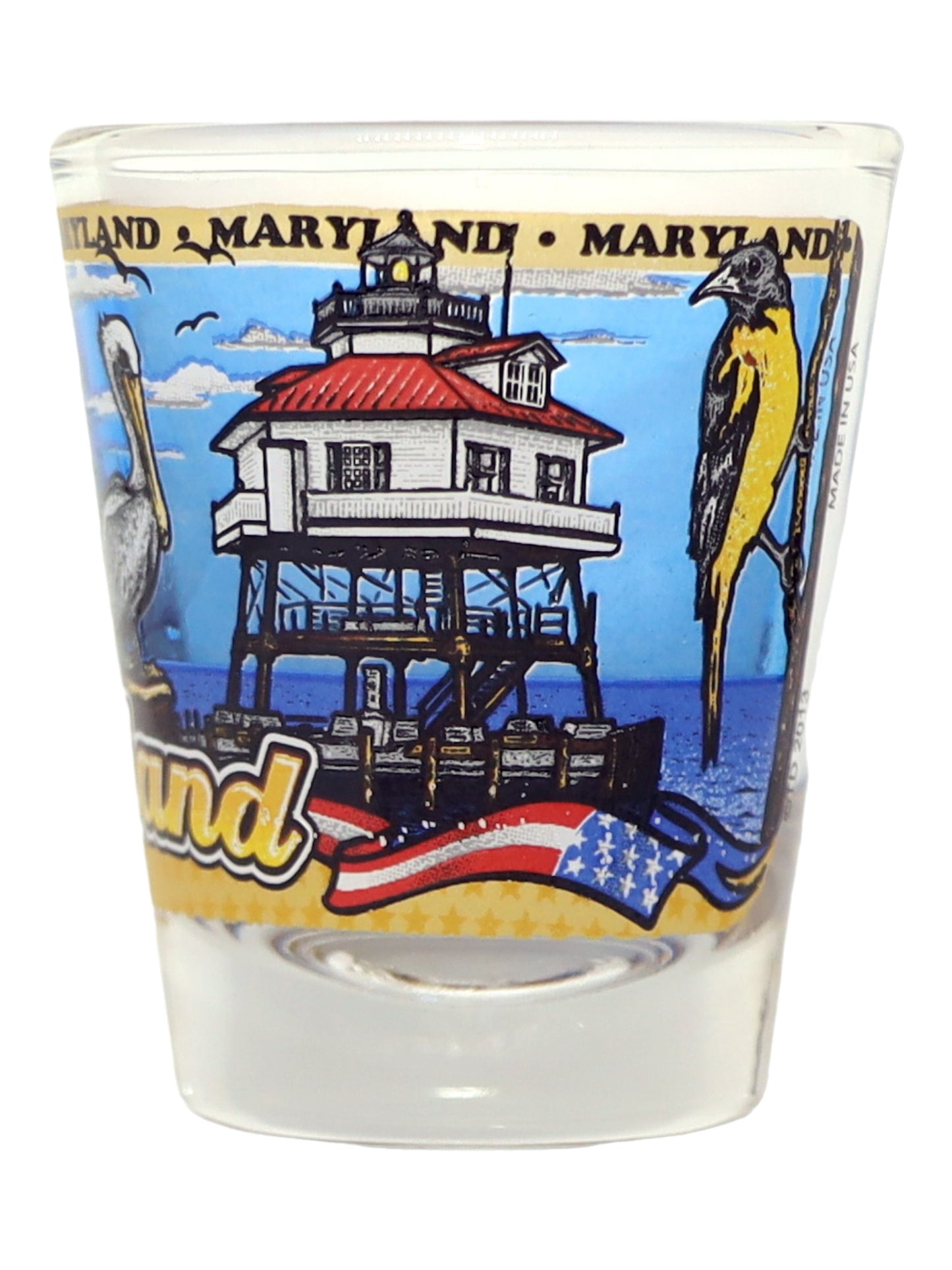 Maryland State Wraparound Shot Glass