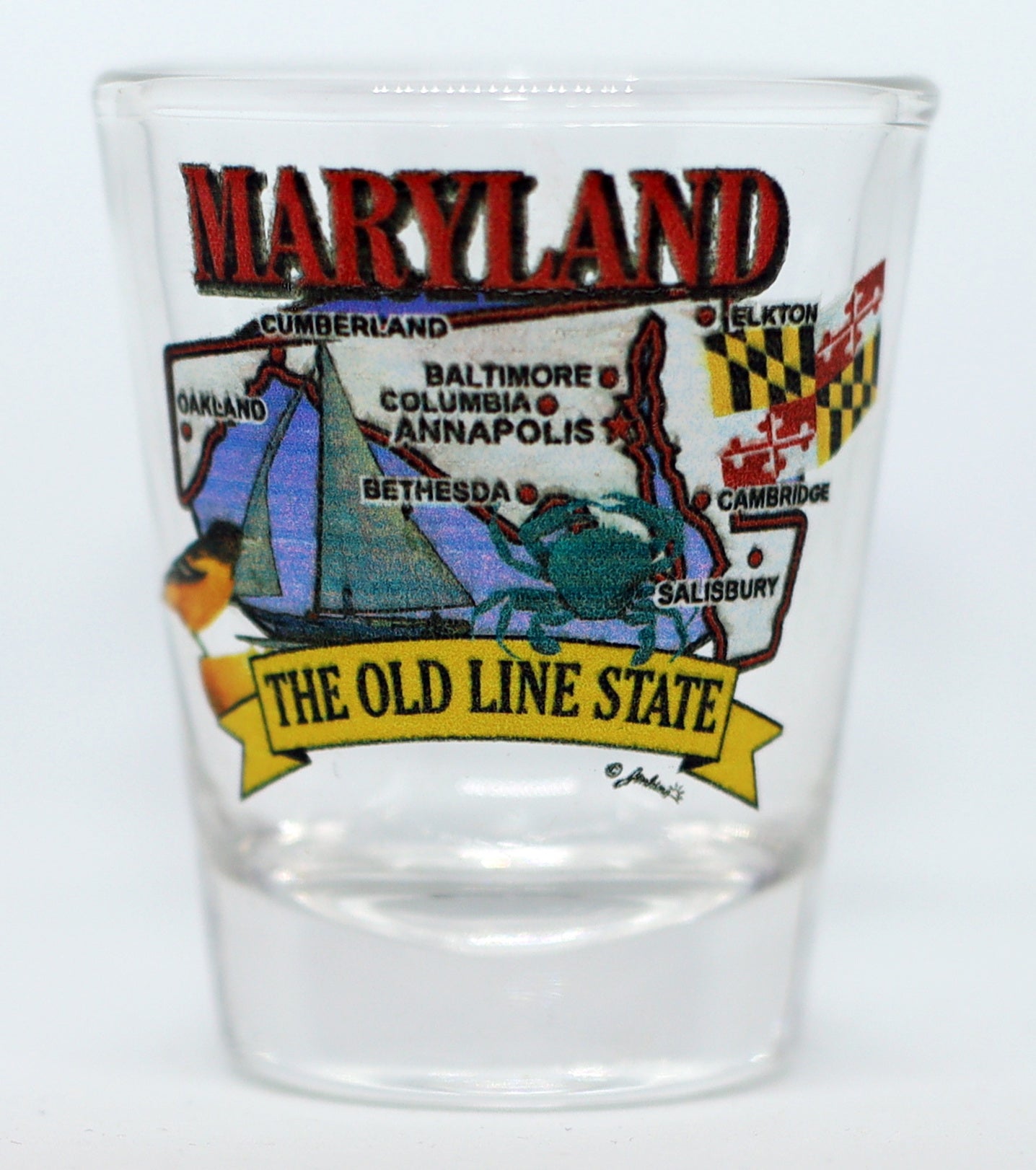 Maryland United States USA Souvenir Boxed Shot Glass Set (Set of 6)