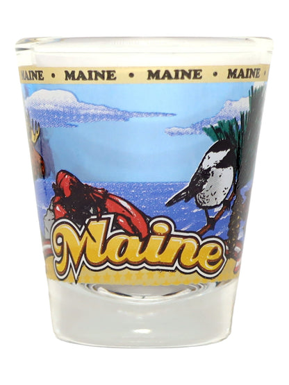 Maine United States USA Souvenir Boxed Shot Glass Set (Set of 6)