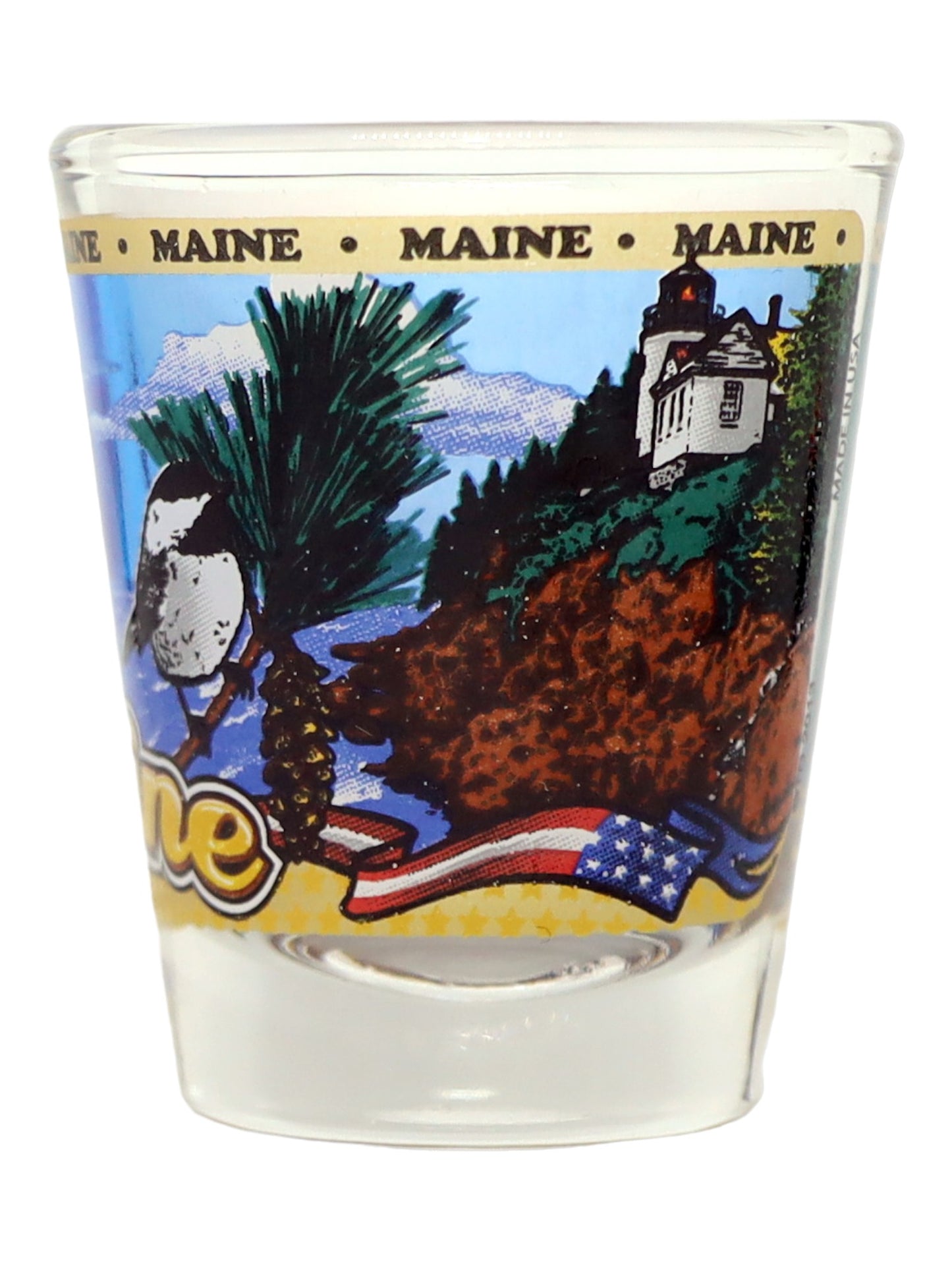 Maine State Wraparound Shot Glass