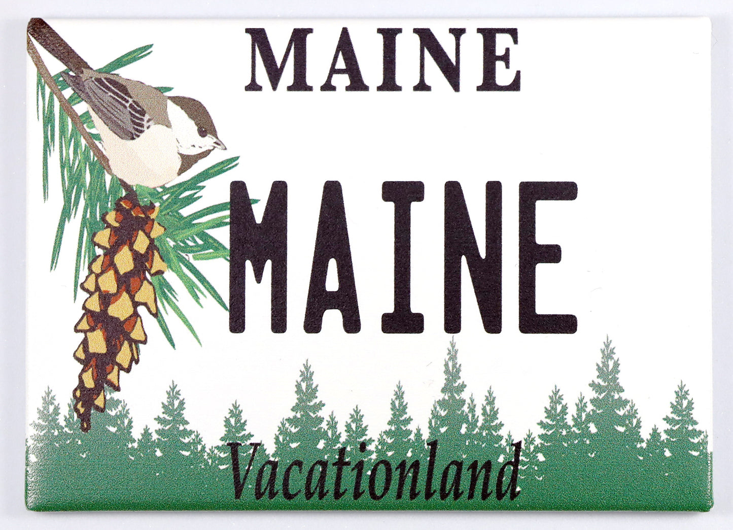 Maine State License Plate Fridge Collector's Souvenir Magnet 2.5" X 3.5"