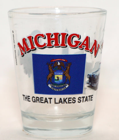 Michigan United States USA Souvenir Boxed Shot Glass Set (Set of 6)