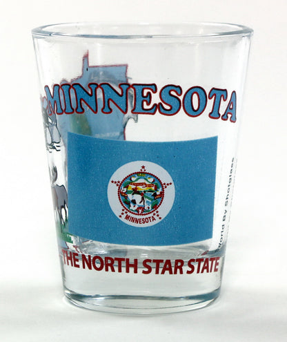 Minnesota United States USA Souvenir Boxed Shot Glass Set (Set of 6)
