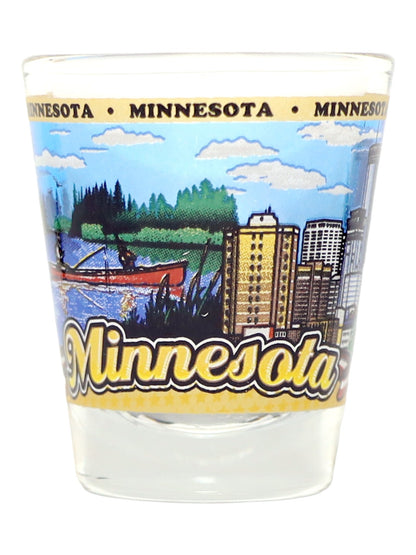 Minnesota State Wraparound Shot Glass