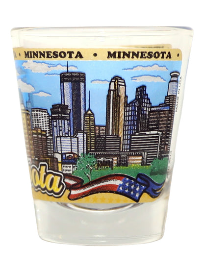 Minnesota State Wraparound Shot Glass