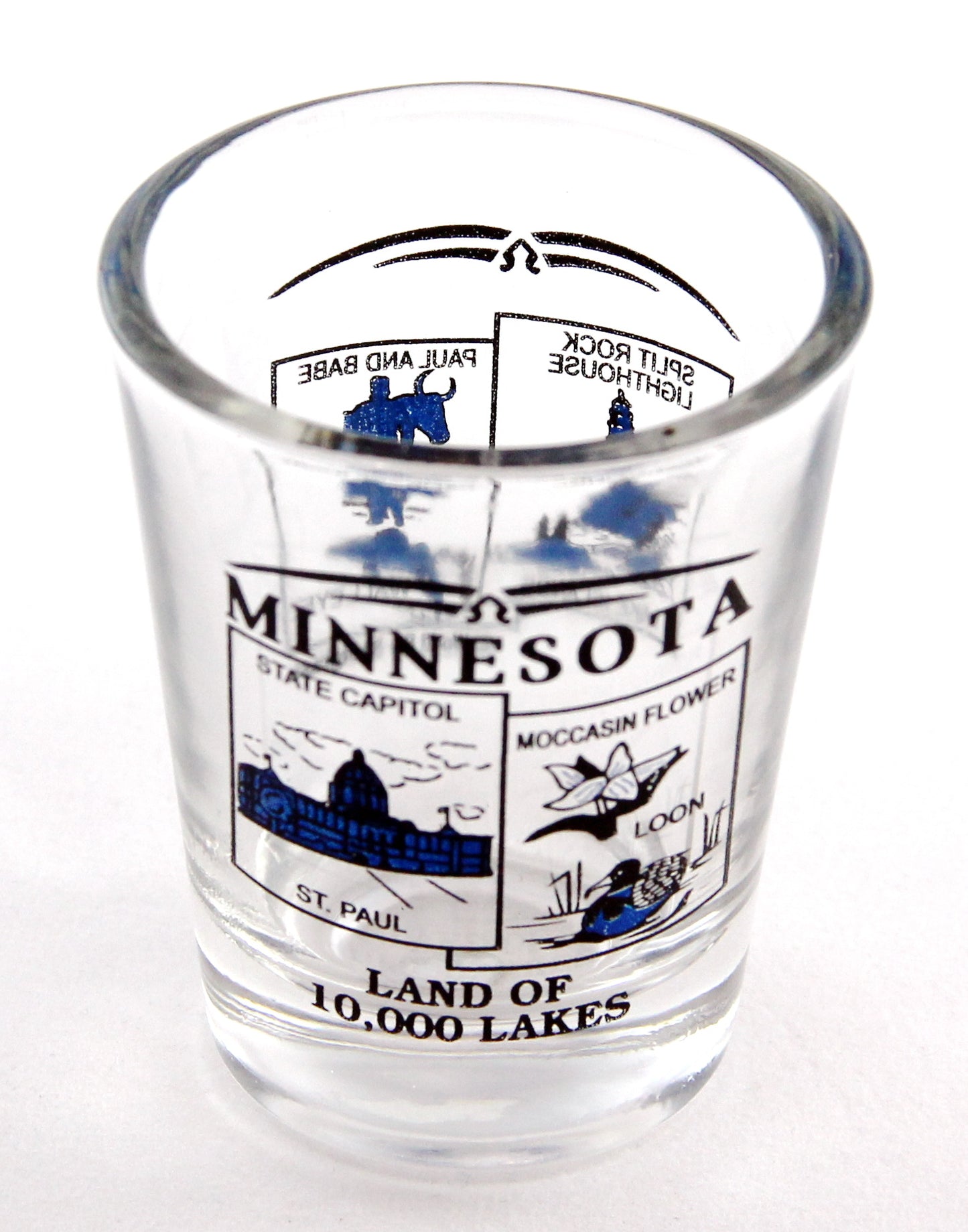 Minnesota State Scenery Blue New Shot Glass