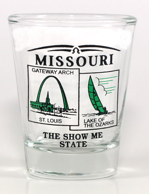 Missouri State Scenery Green New Shot Glass