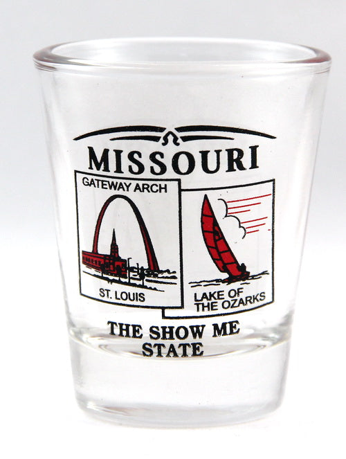 Missouri State Scenery Red New Shot Glass